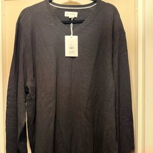 black v neck sweater